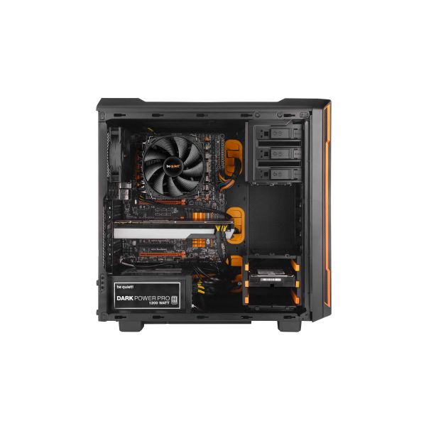 be quiet! Silent Base 600 Midi Tower Oranje, Zwart (BG005)