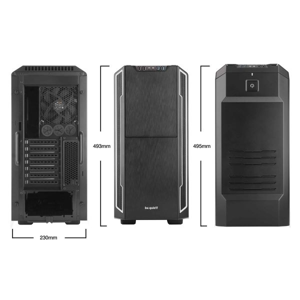 be quiet! Silent Base 600 Midi Tower Zwart, Zilver (BG007) be quiet! Silent Base 600 Midi Tower Zwart, Zilver (BG007)