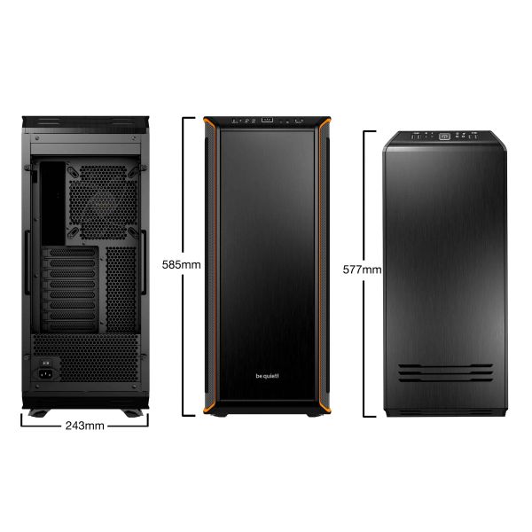 be quiet! Dark Base 900 Midi Tower Zwart, Oranje (BG010) be quiet! Dark Base 900 Midi Tower Zwart, Oranje (BG010)