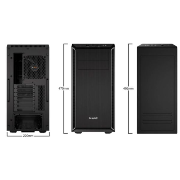 be quiet! Pure Base 600 Midi Tower Zwart, Zilver (BG022)