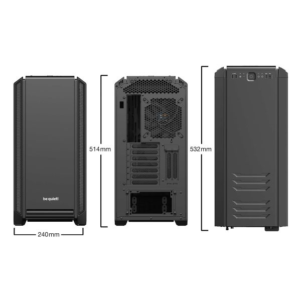 be quiet! Silent Base 601 Midi Tower Zwart (BG026) be quiet! Silent Base 601 Midi Tower Zwart (BG026)