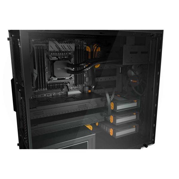 be quiet! Pure Base 600 Window Midi Tower Zwart, Oranje (BGW20)