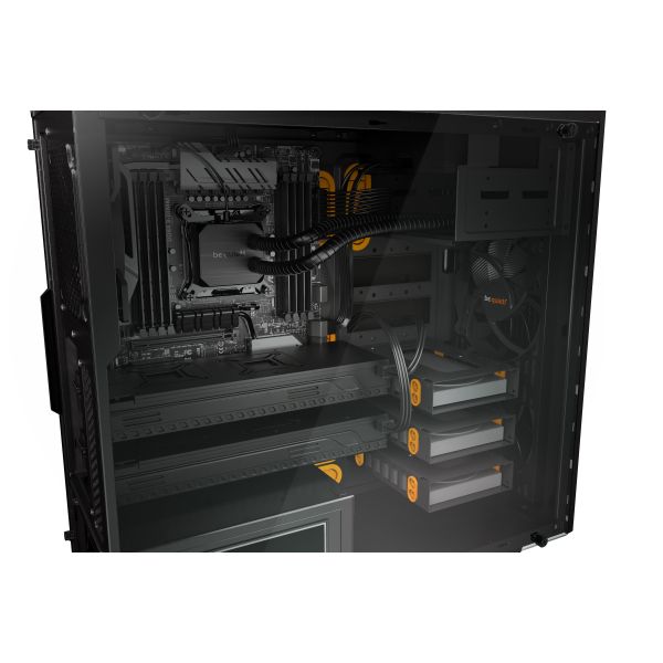 be quiet! Pure Base 600 Window Midi Tower Zwart, Oranje (BGW20)