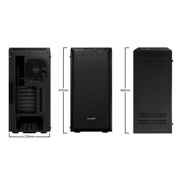 be quiet! Pure Base 600 Window Midi Tower Zwart (BGW21) be quiet! Pure Base 600 Window Midi Tower Zwart (BGW21)