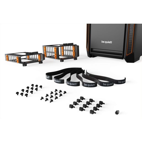be quiet! Silent Base 601 Window Midi Tower Zwart, Oranje (BGW25)