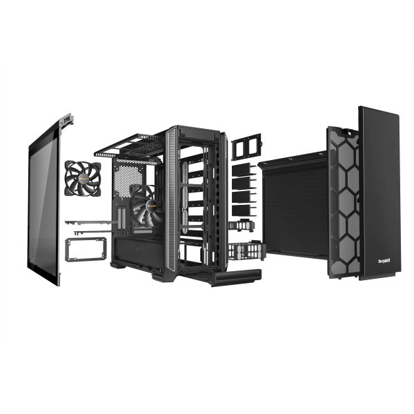 be quiet! Silent Base 601 Window Midi Tower Zwart, Zilver (BGW27)