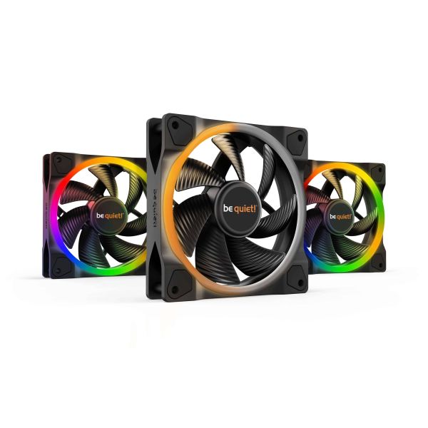 be quiet! Light Wings | 120mm PWM Triple Pack Computer behuizing Ventilator 12 cm Zwart 3 stuk(s) (BL076)