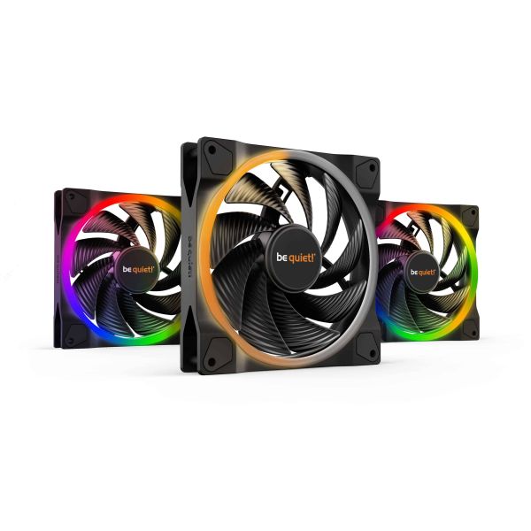 be quiet! Light Wings | 140mm PWM Triple Pack high-speed Computer behuizing Ventilator 14 cm Zwart 3 stuk(s) (BL079)