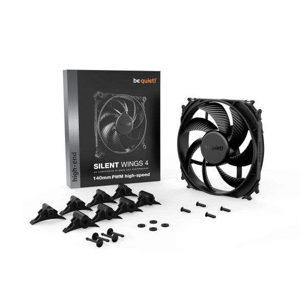 be quiet! SILENT WINGS 4 | 140mm PWM Computer behuizing Ventilator 14 cm Zwart 1 stuk(s) (BL097)