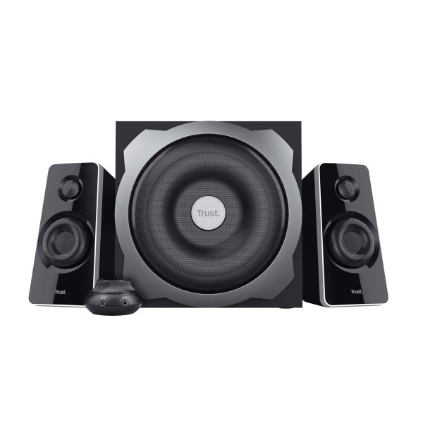 Trust Tytan 2.1 Luidsprekerset – 2.1‑luidsprekerset – subwoofer speakers – Bedrade bediening – Zwart (19019) Trust Tytan 2.1 Luidsprekerset – 2.1‑luidsprekerset – subwoofer speakers – Bedrade bediening – Zwart (19019)