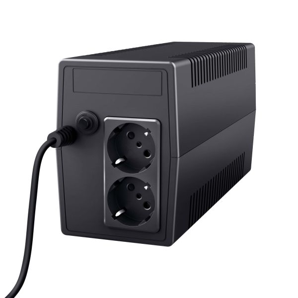 Trust Paxxon 800VA UPS - Noodstroomvoorziening – 2 stopcontacten – 480W capaciteit – Zwart (23503) Trust Paxxon 800VA UPS - Noodstroomvoorziening – 2 stopcontacten – 480W capaciteit – Zwart (23503)