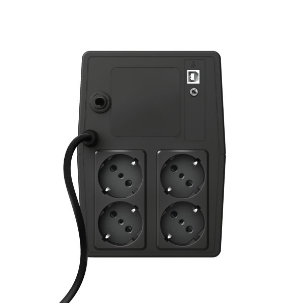 Trust Paxxon 1000VA UPS - Noodstroomvoorziening – 4 stopcontacten – 600W capaciteit – Zwart (23504) Trust Paxxon 1000VA UPS - Noodstroomvoorziening – 4 stopcontacten – 600W capaciteit – Zwart (23504)