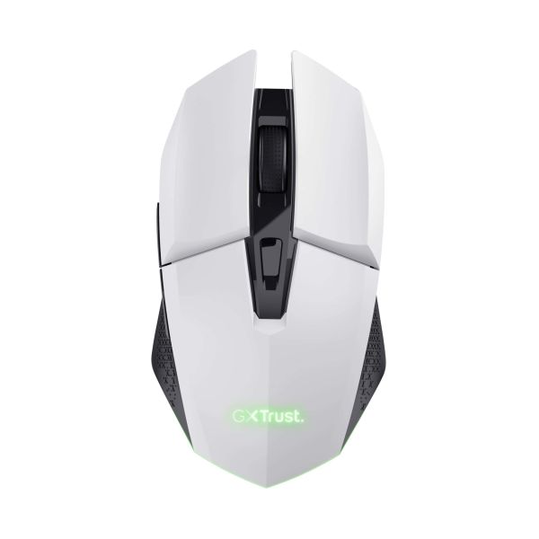 Trust GXT 110W Felox Gaming Muis - Draadloze gamingmuis – 6 programmeerbare knoppen – 4800 DPI – Wit (25069) Trust GXT 110W Felox Gaming Muis - Draadloze gamingmuis – 6 programmeerbare knoppen – 4800 DPI – Wit (25069)