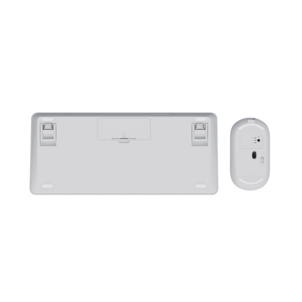 Trust Lyra toetsenbord Inclusief muis RF-draadloos + Bluetooth QWERTY Amerikaans Engels Wit (25073)