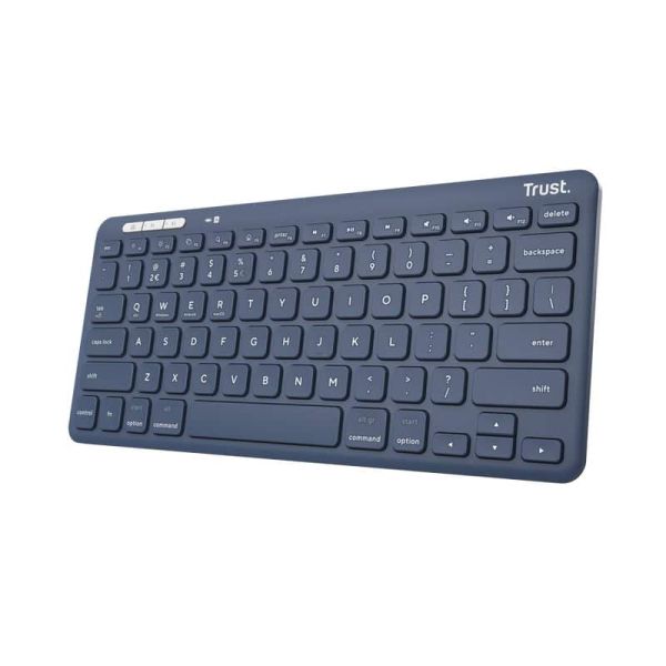 Trust Lyra toetsenbord RF-draadloos + Bluetooth QWERTY Amerikaans Engels Blauw (25095) Trust Lyra toetsenbord RF-draadloos + Bluetooth QWERTY Amerikaans Engels Blauw (25095)