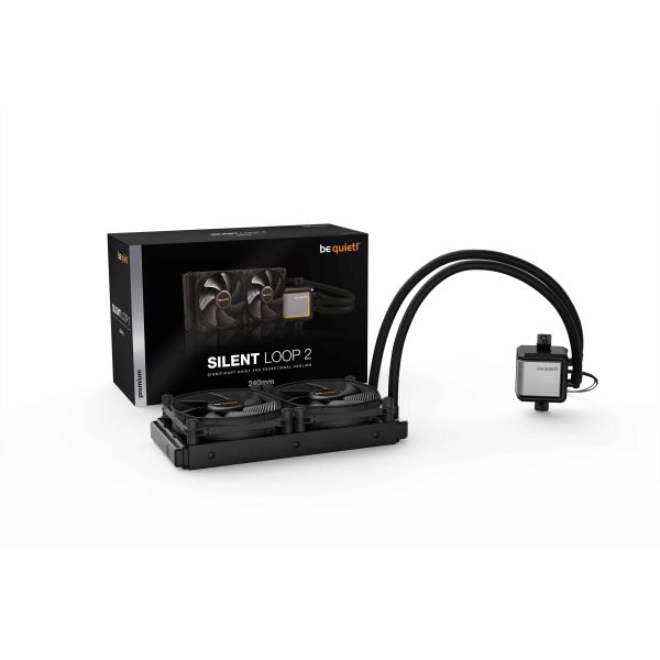 be quiet! SILENT LOOP 2 240mm Processor Alles-in-één vloeistofkoeler 12 cm Zwart 1 stuk(s) (BW010)
