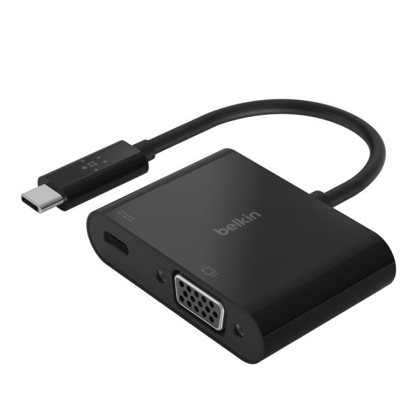 Belkin USB-C naar VGA + Charge Adapter (AVC001BTBK) Belkin USB-C naar VGA + Charge Adapter (AVC001BTBK)