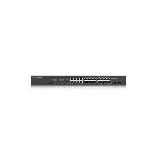 Zyxel GS1900-24HP Managed Gigabit Ethernet (10/100/1000) 1U Zwart (GS190024HPV2-EU010)