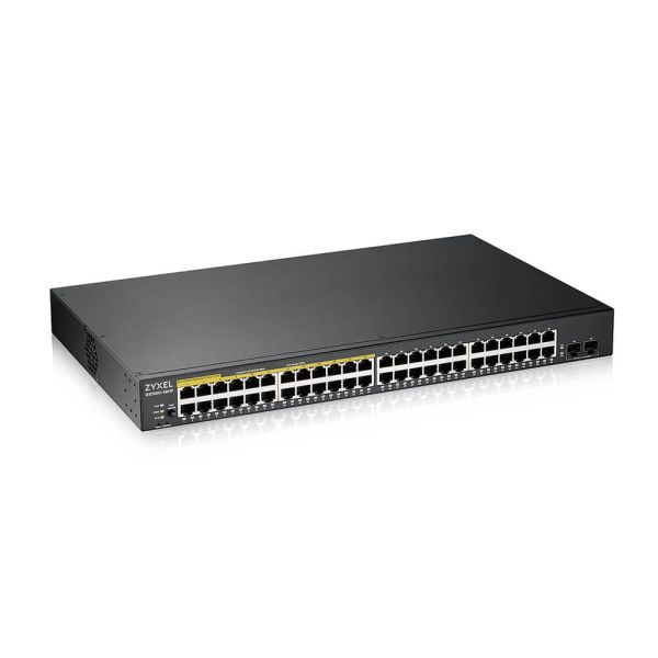 Zyxel GS1900-48HPv2 Managed L2 Gigabit Ethernet (10/100/1000) Power over Ethernet (PoE) Zwart (GS190048HPV2-EU010)