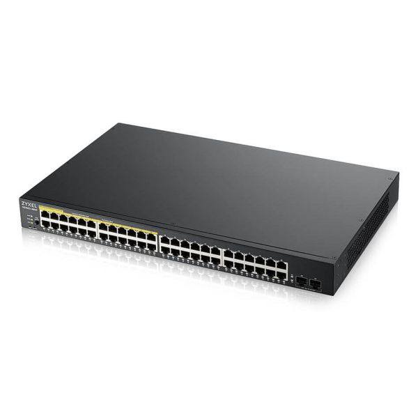 Zyxel GS1900-48HPv2 Managed L2 Gigabit Ethernet (10/100/1000) Power over Ethernet (PoE) Zwart (GS190048HPV2-EU010)