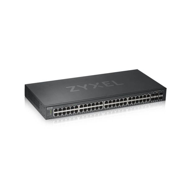 Zyxel GS1920-48V2 Managed Gigabit Ethernet (10/100/1000) Zwart (GS1920-48V2-EU0101) Zyxel GS1920-48V2 Managed Gigabit Ethernet (10/100/1000) Zwart (GS1920-48V2-EU0101)