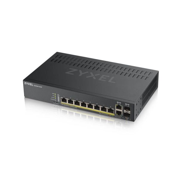Zyxel GS1920-8HPV2 Managed Gigabit Ethernet (10/100/1000) Power over Ethernet (PoE) Zwart (GS1920-8HPV2-EU010)