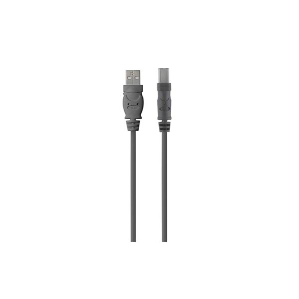 Belkin USB 2.0 A - USB 2.0 B, 4.8m USB-kabel 4,8 m USB A USB B Grijs (F3U154BT4.8M)