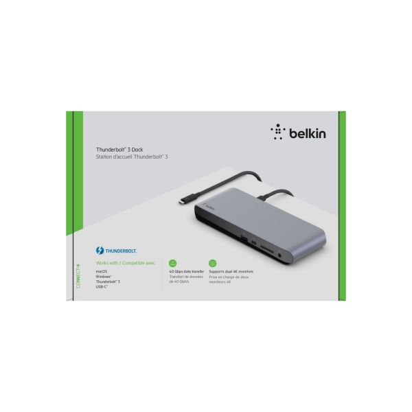 Belkin Thunderbolt 3 Dock Pro Bedraad Zwart (F4U097VF)