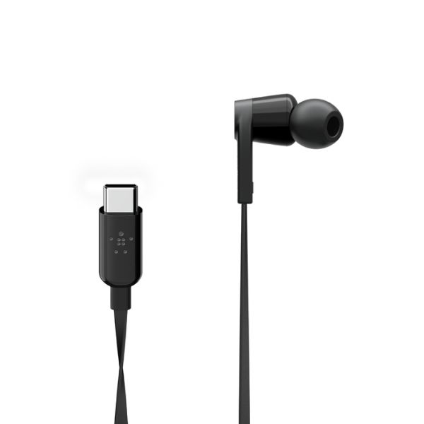 Belkin ROCKSTAR™ in-ear oordopjes met USB-C connector - Zwart (G3H0002BTBLK)