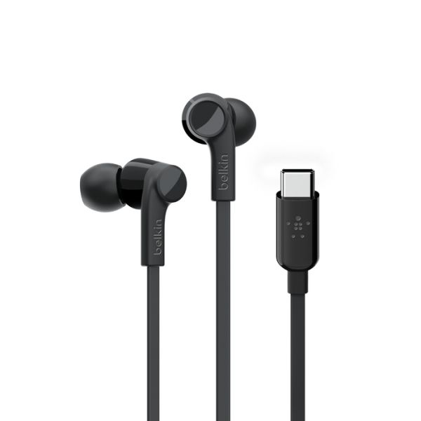 Belkin ROCKSTAR™ in-ear oordopjes met USB-C connector - Zwart (G3H0002BTBLK)