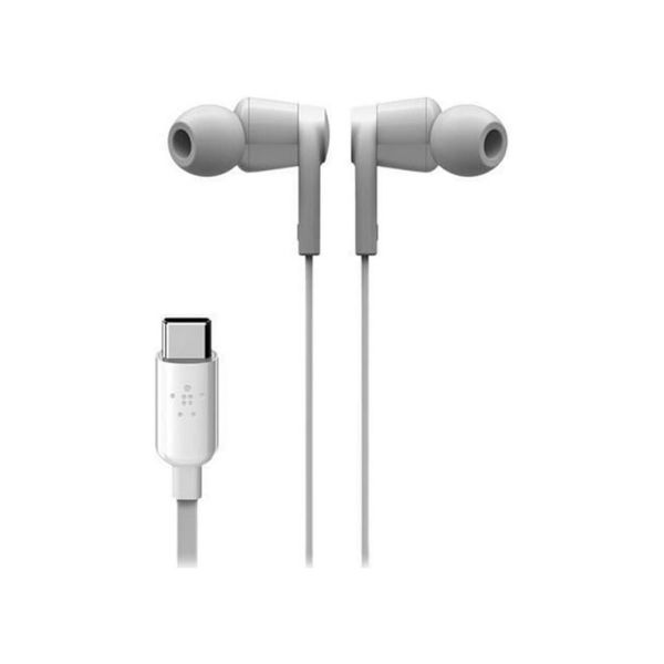 BELKIN USB-C sluchátka bílá (G3H0002BTWHT)