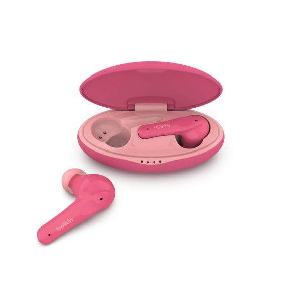 Belkin Soundform Nano​ Hoofdtelefoons Draadloos In-ear Oproepen/muziek Micro-USB Bluetooth Roze (PAC003BTPK)