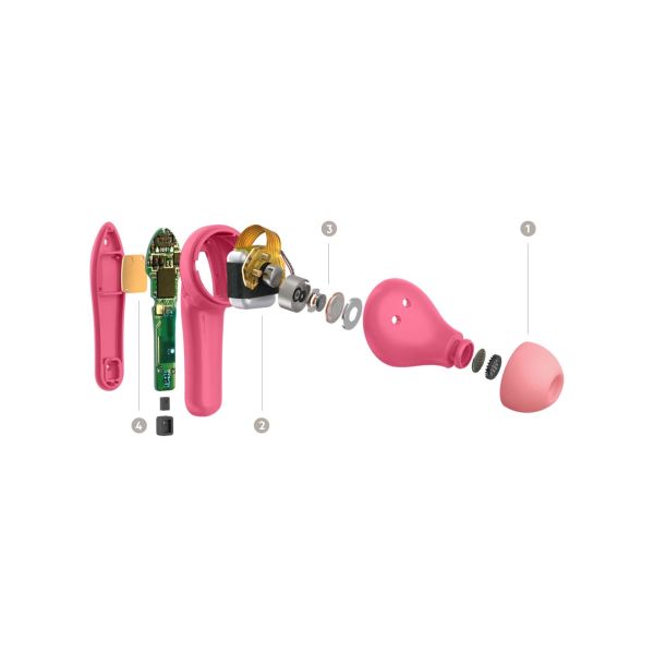 Belkin Soundform Nano​ Hoofdtelefoons Draadloos In-ear Oproepen/muziek Micro-USB Bluetooth Roze (PAC003BTPK)