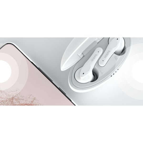Belkin Soundform Nano​ Hoofdtelefoons Draadloos In-ear Oproepen/muziek Micro-USB Bluetooth Wit (PAC003BTWH)