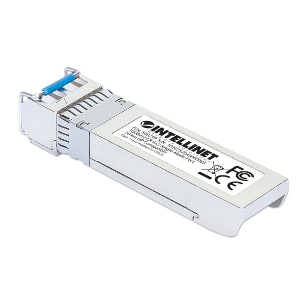 Intellinet Netwerk transceiver 10G SFP+, 10GBase-LR (LC) single-mode, 300 m, 1310 nm, equivalent aan HPE J9151A/J9151D/JD094A/JD094B, 3 jaar garantie (508759) Intellinet Netwerk transceiver 10G SFP+, 10GBase-LR (LC) single-mode, 300 m, 1310 nm, equivalent aan HPE J9151A/J9151D/JD094A/JD094B, 3 jaar garantie (508759)