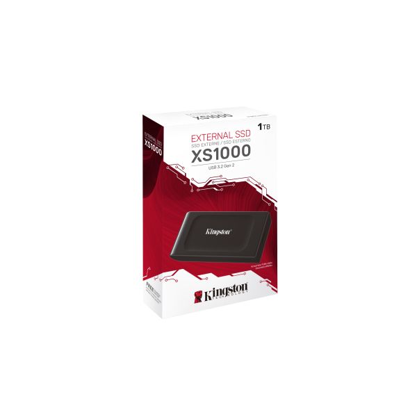 Kingston Technology 1TB XS1000 External USB 3.2 Gen 2 Draagbare Solid State Drive (SXS1000/1000G) Kingston Technology 1TB XS1000 External USB 3.2 Gen 2 Draagbare Solid State Drive (SXS1000/1000G)