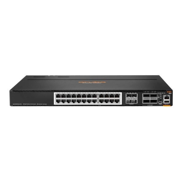 HPE Aruba Networking CX 8100 24x10G Base-T 4x10G SFP+ 4x40/100G QSFP28 BF 3Fan 2AC PSU SW Managed L3 10G Ethernet (100/1000/10000) 1U (R9W89A#ABB) HPE Aruba Networking CX 8100 24x10G Base-T 4x10G SFP+ 4x40/100G QSFP28 BF 3Fan 2AC PSU SW Managed L3 10G Ethernet (100/1000/10000) 1U (R9W89A#ABB)