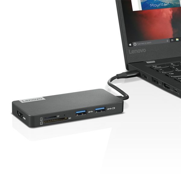 Lenovo GX90T77924 laptop dock & poortreplicator Bedraad USB 3.2 Gen 1 (3.1 Gen 1) Type-C Grijs (GX90T77924)