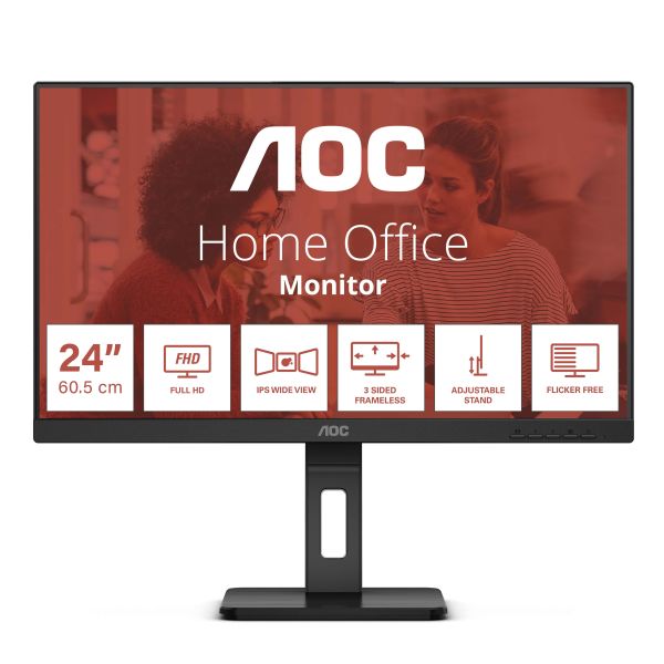 AOC E3 24E3QAF computer monitor 61 cm (24") 1920 x 1080 Pixels Zwart (24E3QAF)