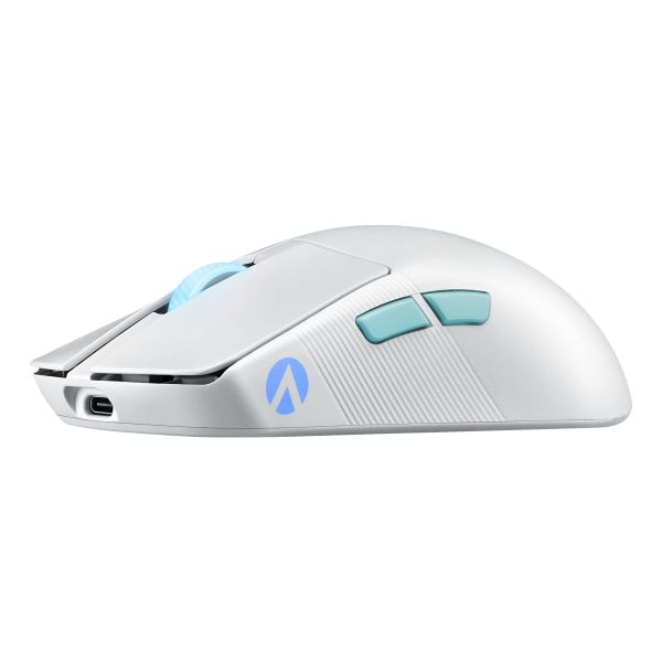 ASUS ROG Harpe Ace Aim Lab Edition muis Ambidextrous RF Wireless + Bluetooth + USB Type-C Opto-mechanisch 36000 DPI (90MP02W0-BMUA10)