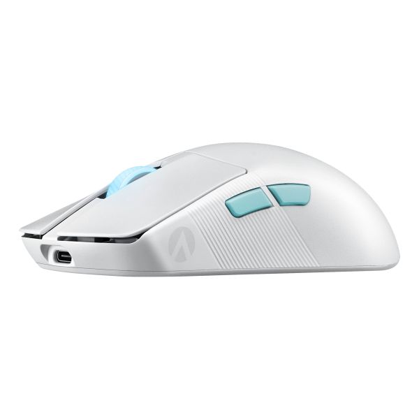 ASUS ROG Harpe Ace Aim Lab Edition muis Ambidextrous RF Wireless + Bluetooth + USB Type-C Opto-mechanisch 36000 DPI (90MP02W0-BMUA10)