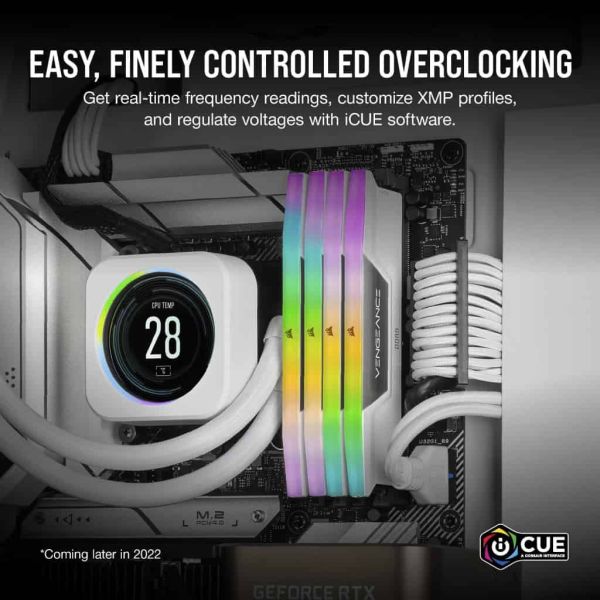 Corsair Vengeance RGB CMH32GX5M2B6000C36W geheugenmodule 32 GB 2 x 16 GB DDR5 6000 MHz (CMH32GX5M2B6000C36W)