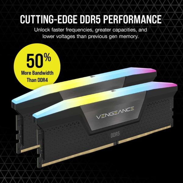 Corsair Vengeance RGB CMH96GX5M2B6600C32 geheugenmodule 96 GB 2 x 48 GB DDR5 4800 MHz (CMH96GX5M2B6600C32)