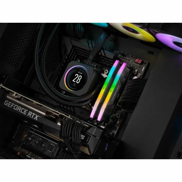 Corsair DDR5 96GB PC 6800 CL40 KIT (2x48GB) VENGEANCE RGB B retail geheugenmodule 4800 MHz (CMH96GX5M2B6800C40)