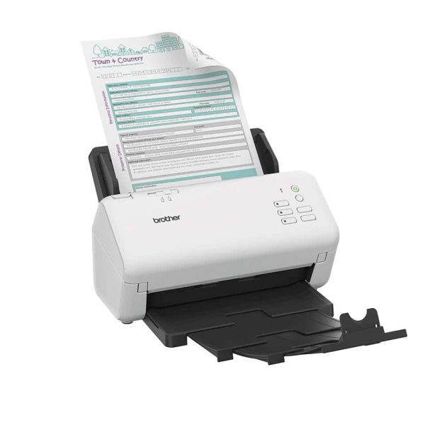 Brother ADS-4300N ADF-scanner 600 x 600 DPI A4 Zwart, Wit (ADS4300NRE1)