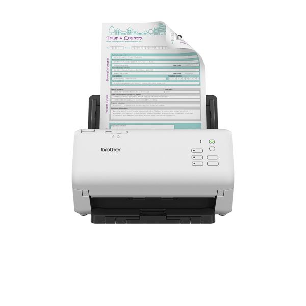 Brother ADS-4300N ADF-scanner 600 x 600 DPI A4 Zwart, Wit (ADS4300NTF1)