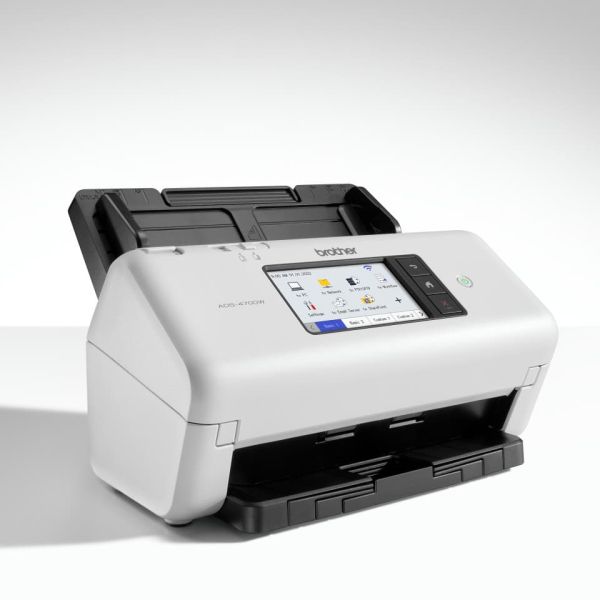 Brother ADS-4700W Scanner met ADF + invoer voor losse vellen 600 x 600 DPI A4 Zwart, Wit (ADS4700WRE1)