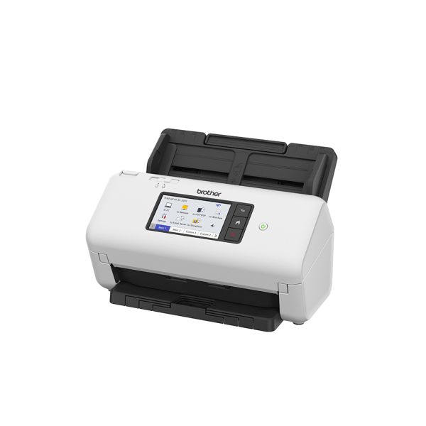 Brother ADS-4700W scanner Scanner met ADF + invoer voor losse vellen 600 x 600 DPI A4 Zwart, Wit (ADS4700WRE1) Brother ADS-4700W scanner Scanner met ADF + invoer voor losse vellen 600 x 600 DPI A4 Zwart, Wit (ADS4700WRE1)