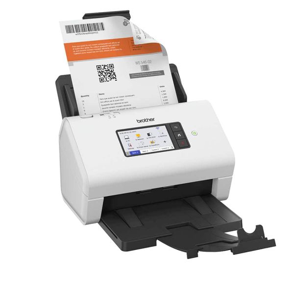 Brother ADS-4900W scanner Scanner met ADF + invoer voor losse vellen 600 x 600 DPI A4 Zwart, Wit (ADS4900WRE1)