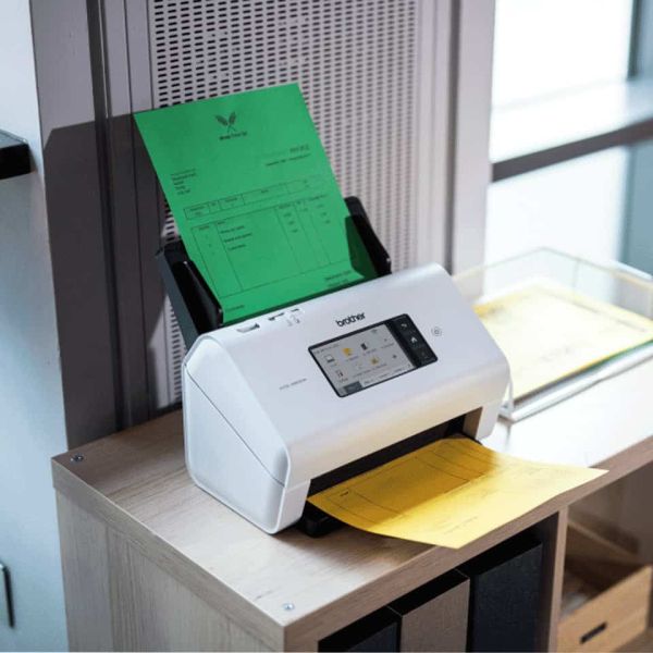Brother ADS-4900W scanner Scanner met ADF + invoer voor losse vellen 600 x 600 DPI A4 Zwart, Wit (ADS4900WRE1)